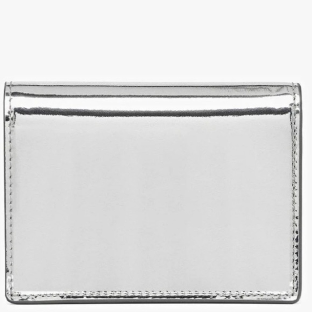 MCM Diamond Leather Small Wallet Silver NWT Full Inclusion - Picture 3 of 12